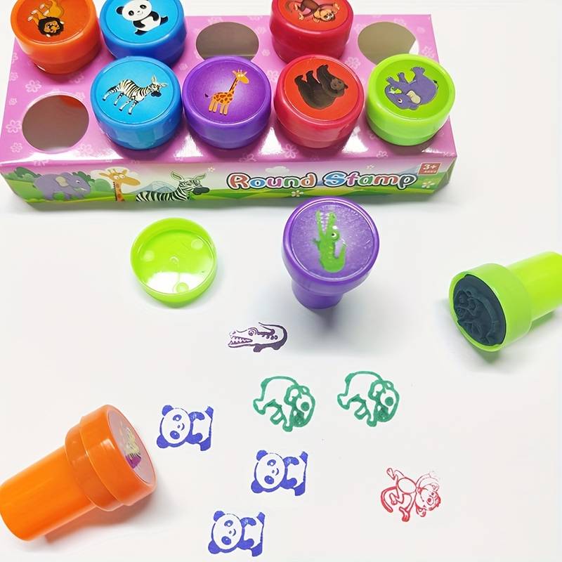 Assorted Stamps For Kids Self ink Stamps For Party Favor - Temu